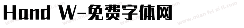 Hand W字体转换